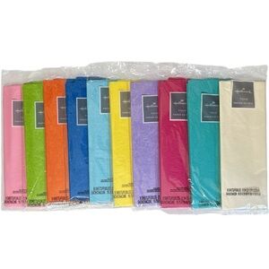 10 Hallmark Tissue Papers, Dimensions: 19.75" W x 20" H